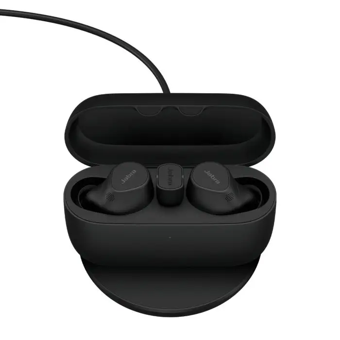 Jabra Evolve2 Buds UC USB-A Bluetooth Headset + Wireless Charging Pad