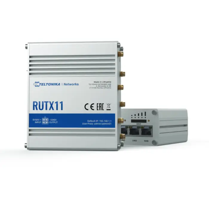 Teltonika RUTX11 4G LTE Router WLAN, Dual Band WiFI